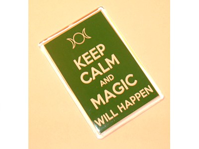 Keep Calm and Magic Will Happen Magnet
